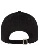 Thumbnail Casquette strapback noire unie en coton avec logo NY brodé en blanc - Image 4