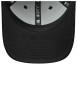 Thumbnail Casquette snapback en coton noire unie en velours côtelé avec logo NY brodé - Image 4