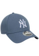 Thumbnail Casquette snapback bleue unie avec logo NY brodé en blanc - Image 2