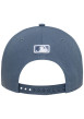 Thumbnail Casquette snapback bleue unie avec logo NY brodé en blanc - Image 4