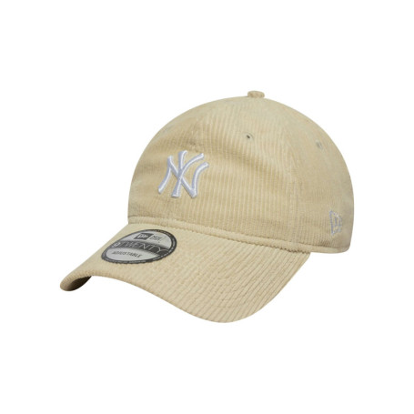 Casquette strapback en coton beige unie en...