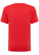 Thumbnail T-shirt en coton rouge uni avec un col rond et des manches courtes - Image 2