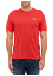 Thumbnail T-shirt en coton rouge uni avec un col rond et des manches courtes - Image 3