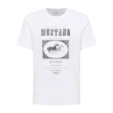T-shirt en coton blanc avec un motif fantaisie...