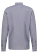 Thumbnail Chemise en coton bleu argenté avec un col chemise et boutonnière - Image 2