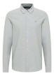 Thumbnail Chemise en coton grise avec un col chemise et boutonnière à l'avant