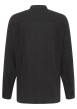 Thumbnail Chemise en coton noire avec un col chemise et poche sur la poitrine - Image 2