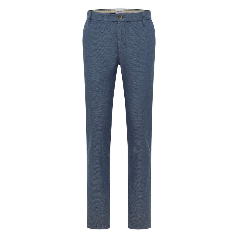 Mustang - Pantalon Chino Daytona En Coton Bleu à Coupe Droite Et Poches Plaquées - Bleu