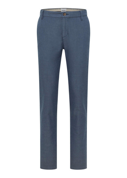 Pantalon Chino Daytona en coton bleu à coupe droite et poches plaquées
