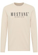 Thumbnail T-shirt en coton beige à col rond orné d'un logo oversize à l'avant