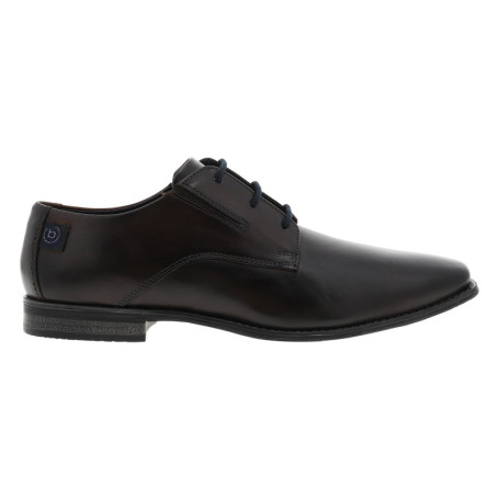 Derbies en cuir marron avec semelle à talon...