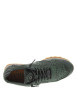 Thumbnail Baskets running kaki avec semelle à talon plat et lacets élastiqués - Image 4