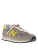 Thumbnail Baskets multisport en cuir taupe avec semelle crantée et fermeture à lacets - Image 3