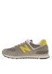 Thumbnail Baskets multisport en cuir taupe avec semelle crantée et fermeture à lacets - Image 2
