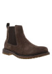 Thumbnail Bottines marron avec semelle à talon plat et doublure effet lainage - Image 3