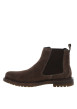 Thumbnail Bottines marron avec semelle à talon plat et doublure effet lainage - Image 2