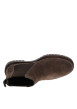 Thumbnail Bottines marron avec semelle à talon plat et doublure effet lainage - Image 4