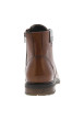 Thumbnail Bottines en cuir cognac avec lacets ronds bruns et fermeture à glissière - Image 6