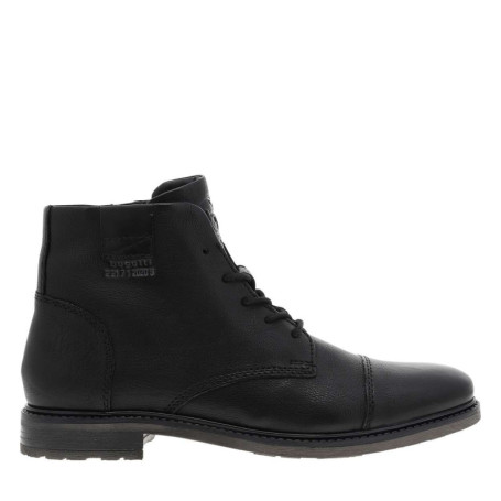 Bottines en cuir noires avec semelle à talon...