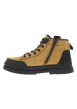 Thumbnail Bottines camel avec semelle à talon plat pourvues de lacets et zip latéral - Image 2