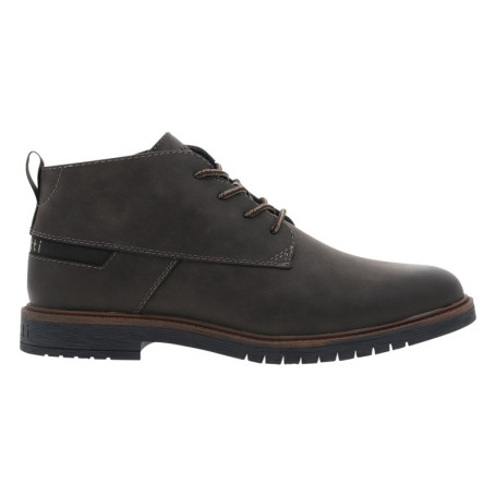 Bottines marron avec semelle à talon plat et...