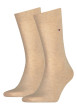Thumbnail Lot de 2 paires de chaussettes beiges unies hautes en coton mélangé
