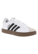 Thumbnail Tennis blanches avec semelle à talon plat avec empiècements en cuir nubuck - Image 4