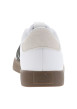 Thumbnail Tennis blanches avec semelle à talon plat avec empiècements en cuir nubuck - Image 7