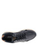 Thumbnail Sneakers en cuir bleu marine avec semelle à talon plat et lacets - Image 4