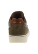 Thumbnail Baskets en cuir kaki avec empiècements effet daim et semelle à talon plat - Image 6
