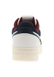 Thumbnail Tennis blanches avec semelle à talon plat et doublure bordeaux - Image 6