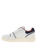 Thumbnail Tennis blanches avec semelle à talon plat et doublure bordeaux - Image 2