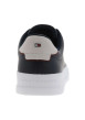 Thumbnail Tennis en cuir bleu marine à lacets avec semelle à talon plat - Image 6