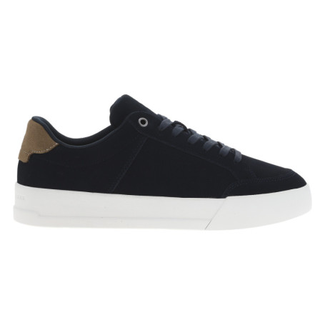 Tennis en cuir bleu marine à lacets avec...