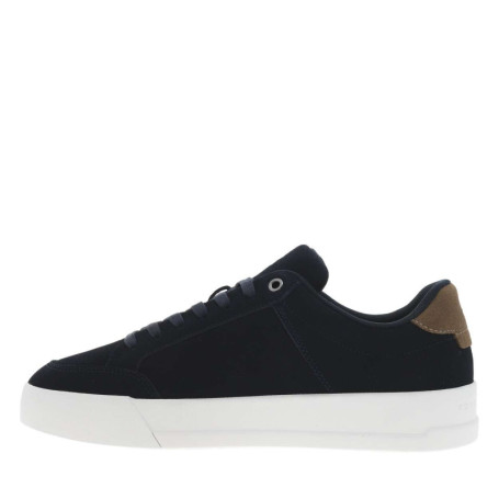 Tennis en cuir bleu marine à lacets avec...