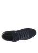 Thumbnail Tennis en cuir bleu marine à lacets avec semelle à talon plat - Image 4