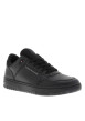 Thumbnail Sneakers en cuir noires à lacets avec semelle à talon plat embossé - Image 3