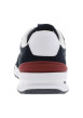 Thumbnail Baskets basses en cuir bleu marine avec logos de la marque et lacets plats - Image 6