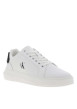 Thumbnail Tennis Malmo en cuir blanches avec semelle à talon plat et à lacets - Image 3