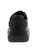 Thumbnail Tennis Malmo en cuir noires avec semelle à talon plat et à lacets - Image 6