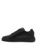 Thumbnail Tennis Malmo en cuir noires avec semelle à talon plat et à lacets - Image 2