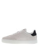 Thumbnail Tennis Rome en cuir nubuck beiges avec logos de la marque embossés - Image 2