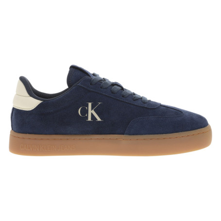 Tennis Rome en cuir nubuck bleu marine avec...