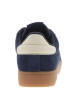 Thumbnail Tennis Rome en cuir nubuck bleu marine avec logos de la marque embossés - Image 6