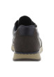 Thumbnail Sneakers en cuir bleu marine avec semelle à talon plat et zip latéral - Image 6