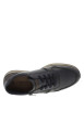 Thumbnail Sneakers en cuir bleu marine avec semelle à talon plat et zip latéral - Image 4