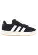 Thumbnail Baskets skate en cuir noires avec semelle à talon plat et lacets