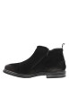 Thumbnail Boots en cuir noires avec semelle à talon plat et zip latéraux - Image 2