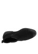 Thumbnail Boots en cuir noires avec semelle à talon plat et zip latéraux - Image 4
