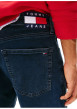 Thumbnail Jean slim en coton nuit avec une coupe droite et des passants - Image 3
